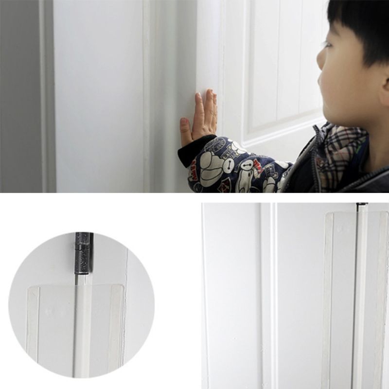 Bisagra de puerta de seguridad para niños, cubierta protectora transparente para dedo, pellizco, seguridad para la parte trasera de la puerta, Escuela de guardería doméstica