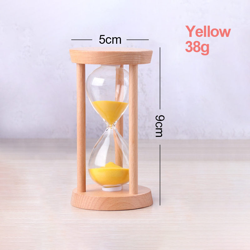 3/5 Min Houten Zandloper Desktop Decoratie Zand Klok Creatieve Timer Kid Game Douche Timer Moderne Woninginrichting 1pcs: Zilver / 3 min