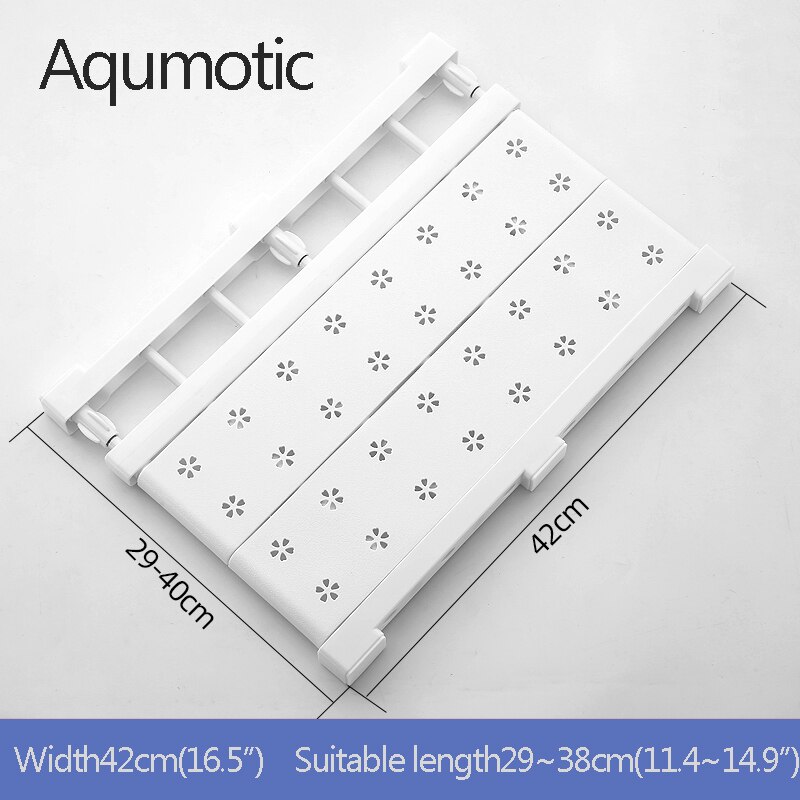 Aqumotic clapboard förvaringshylla teleskopisk demontera garderob lagerskåp hängbräda boardshoe partition: Vit