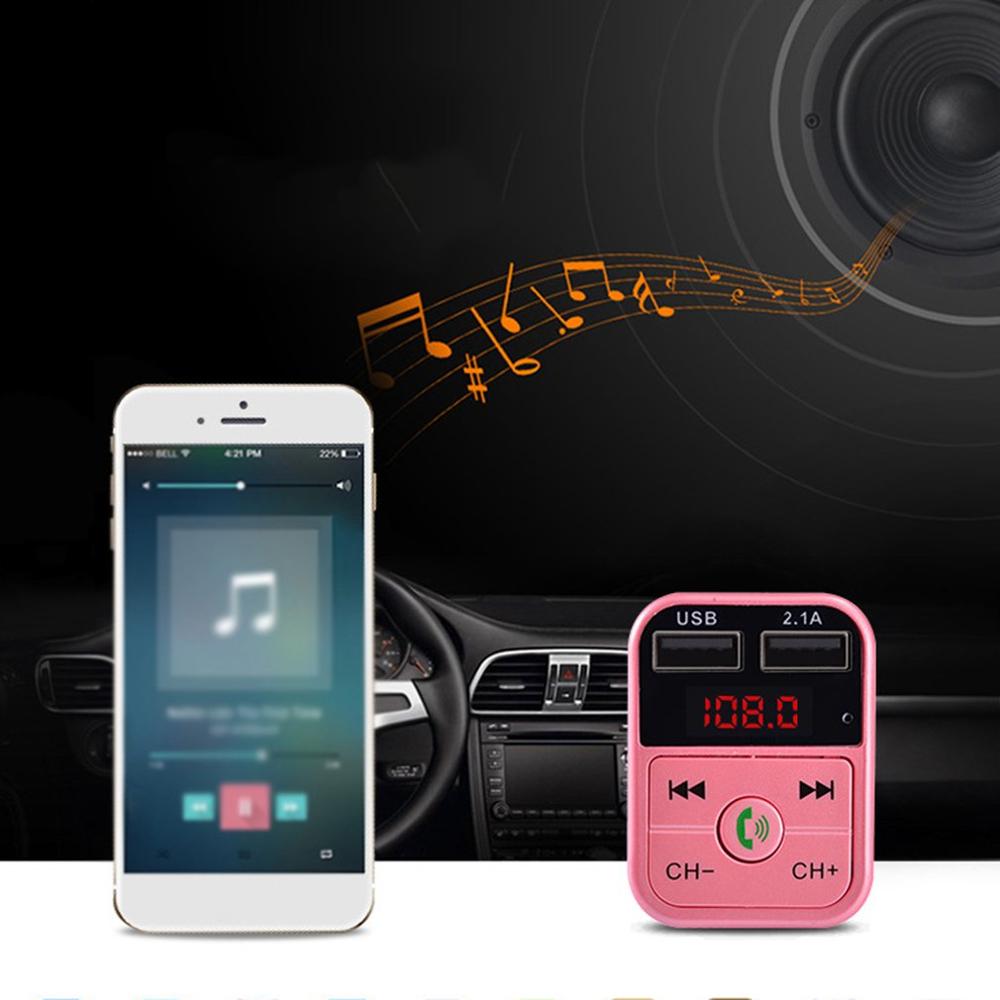 Handsfree Universal Car Audio Modulator Wireless Handsfree Fm Transmitter Lcd Mp3 Player USB Car Charger