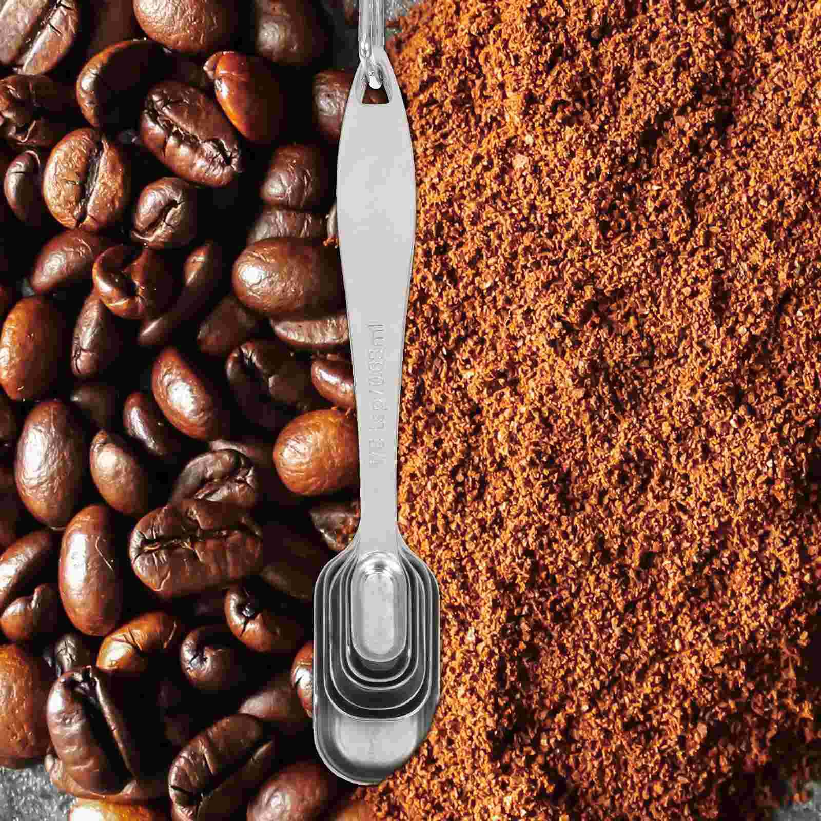 6pcs Coffee Scoops Coffee Measuring Spoons Tablespoon Measure Spoons Scoops