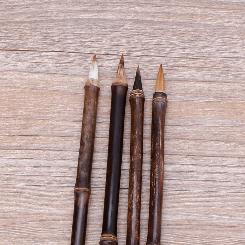 Chinesische Malerei Pinsel Natürliche Bambus Pole Regelmäßige Skript Kalligraphie Pinsel WXTB