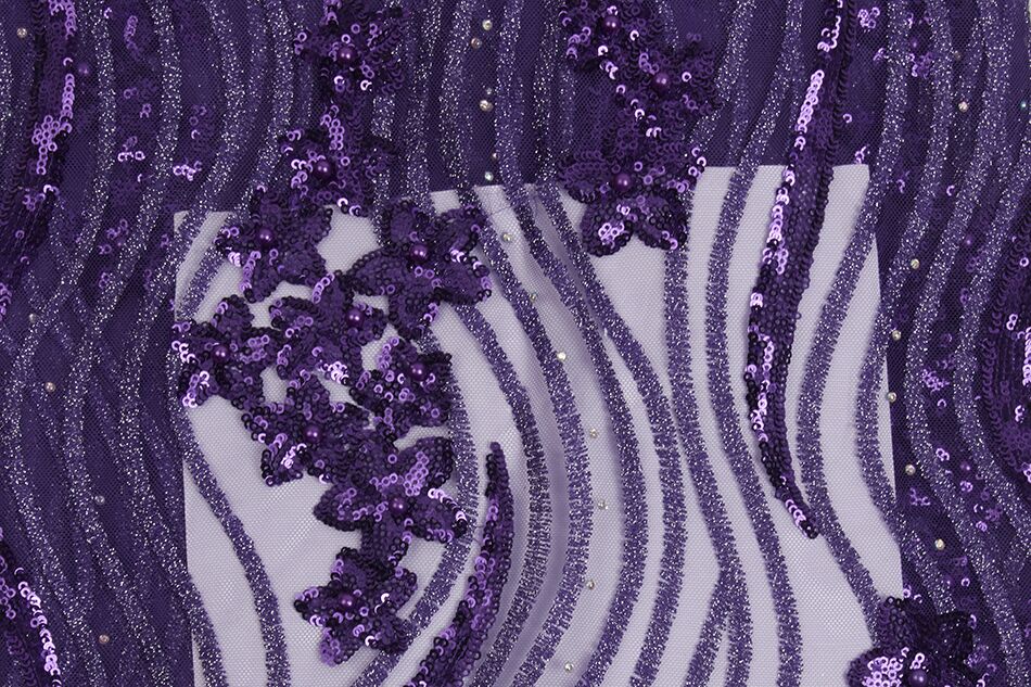 African tulle lace fabric African sequined lace fabric white mesh lace fabric is suitable for weddings2524B