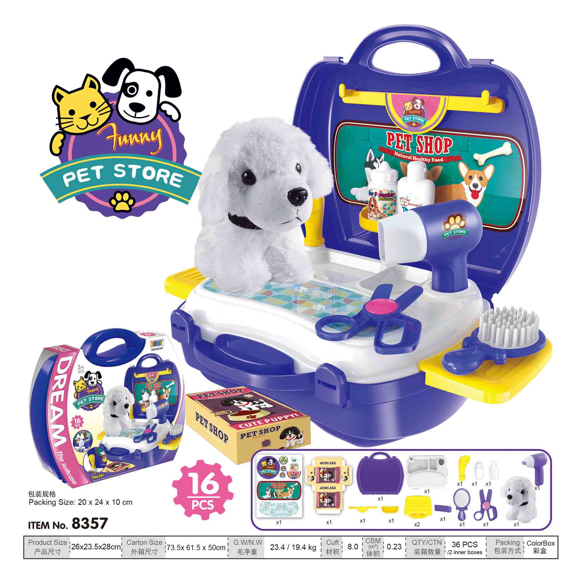 Pretend Spielen Kunststoff Werkzeug Kit Ärzte Pet Hund BBQ Lebensmittel Toolbox Kit Pädagogisches Simulation Spielzeug Für Kinder