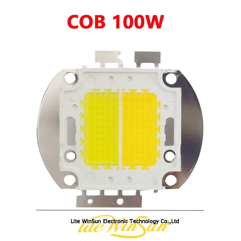 Fuente de luz LED COB 2 en 1, 100W, WW CW, Blanco cálido, blanco frío, para cegador, luz de público, luz Par COB