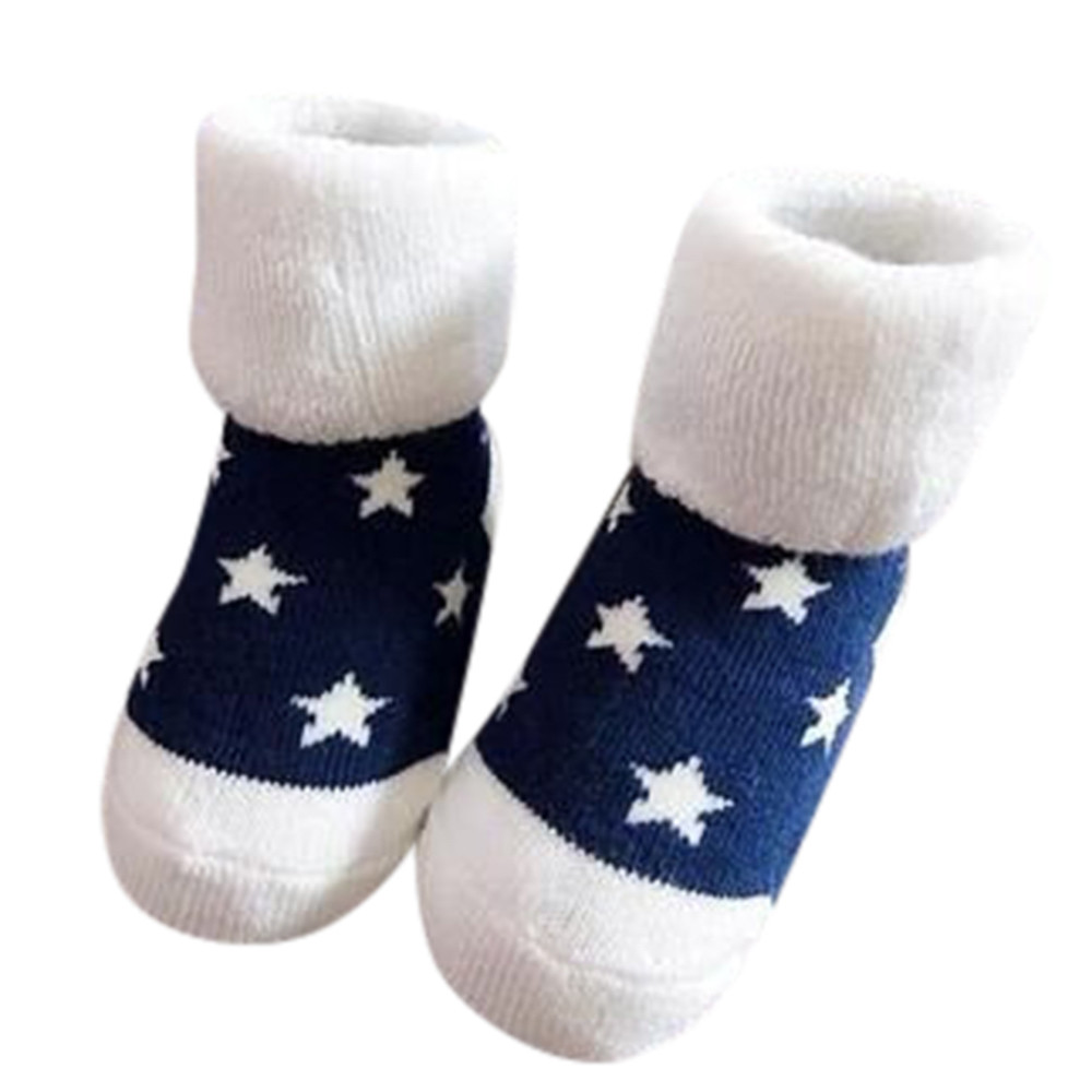 Winter Cotton Newborn Kids Infant Toddler Baby Boys Girls Cartoon Animals Anti-Slip Knitted Warm Socks