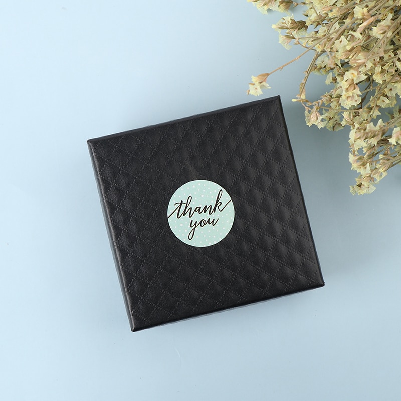100Pcs/Roll Paper Seal Label Thank You Stickers Custom Box Bake Decoration