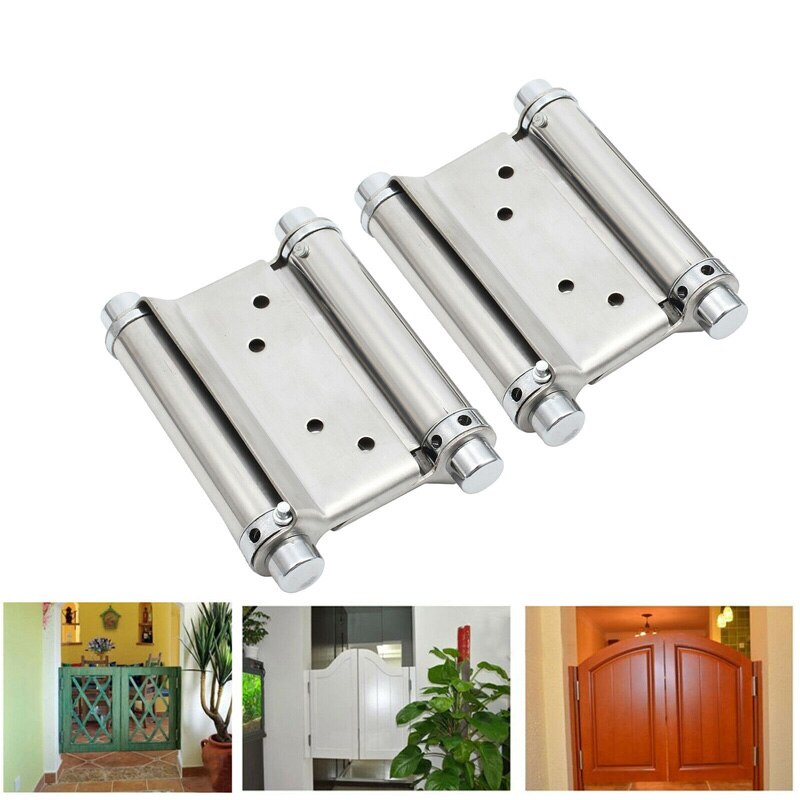 Open Hinge Two-Way Free Spring Mary Stainless Steel Cowboy Door Double Door Inner And Outer Universal Hinge Door Closer