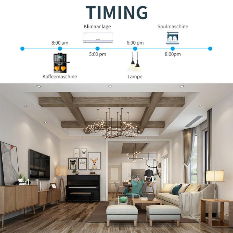 Europäische smart sockel wifi handy APP schalter timing stecker voice control buchse/tuya smart Einfach zu bedienen leichte durable