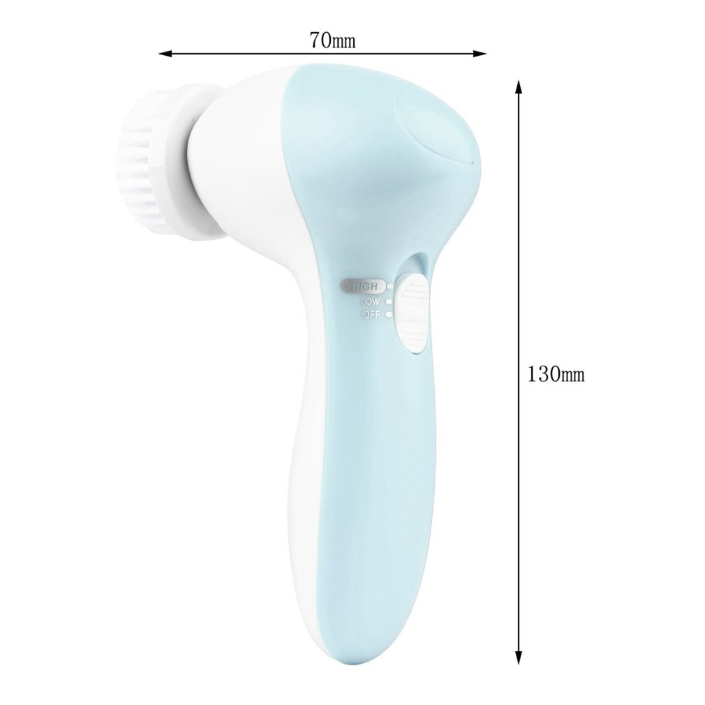 5 en 1 lavage électrique visage Machine nettoyant pour les pores du visage Massage nettoyant pour le corps Mini peau beauté masseur brosse