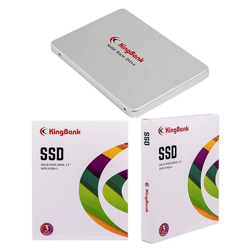 KingBank – disque dur interne SSD, sata 3, 2.5 pouces, avec capacité de 120 go, 240 go, 480 go, pour ordinateur de bureau, pc portable