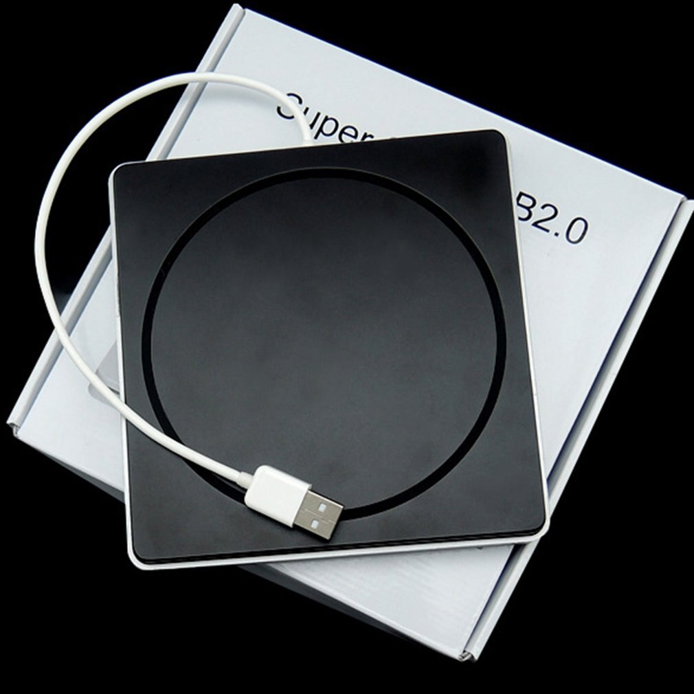 DVD-RW Laptop Externe Dvd Brander Drives Box Behuizing Case Zuignap Super Slim Usb 2.0 Slot Dvd Portatil Drive Blu Ray
