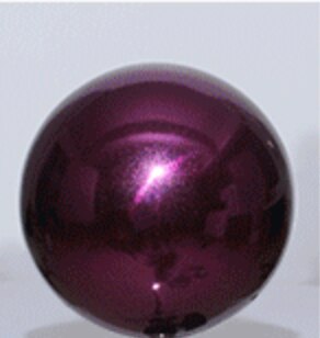 Rvs Tuin Kleur Bal Decoratieve Metalen Art Kleurrijke Bol Voor Huis Tuin Yard Vijvers Decoratie Decor: Purple