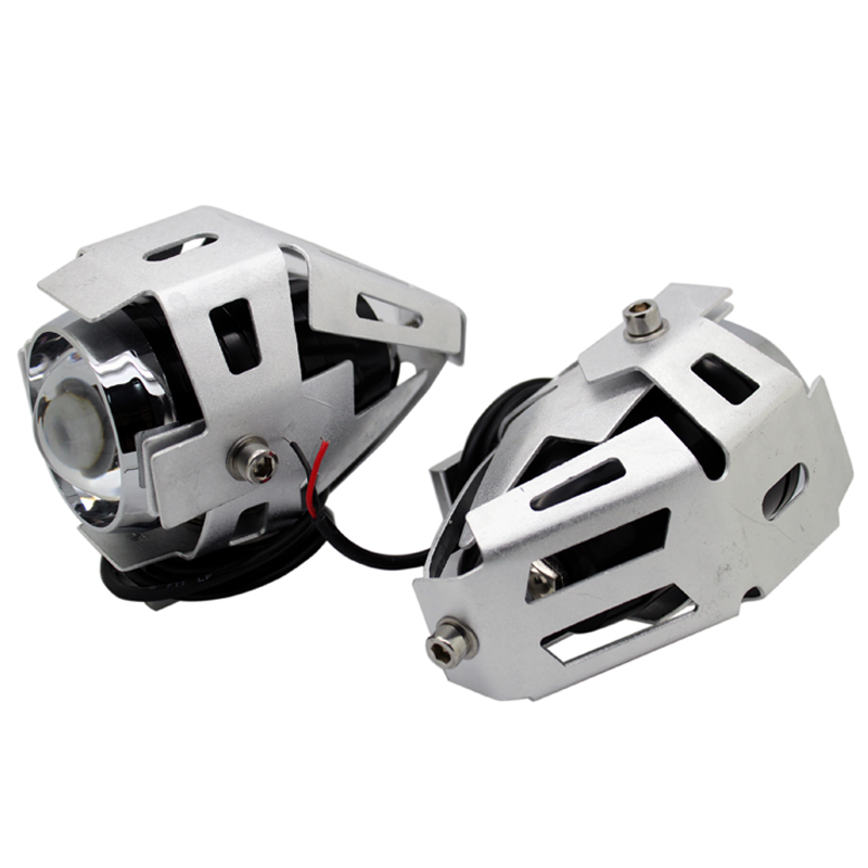 2 unids/set U5 LED faro de motocicleta 3 modos 3000LM proyector de motocicleta lámpara antiniebla