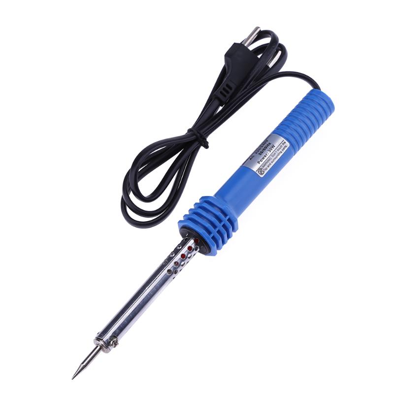Prise ue Portable Mini 220V 30W température réglable électrique fer à souder stylo poignée poste de soudure soudure réparation outil à main