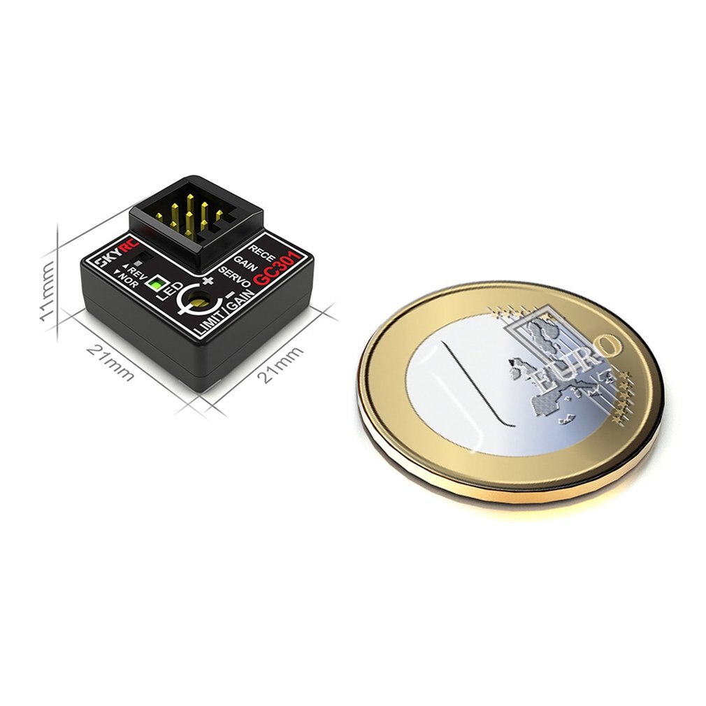 SKYRC GC301 Mini Gyro Gyroscope for RC Car Drift Racing Car Steering Output Integrated Compact Light-weight