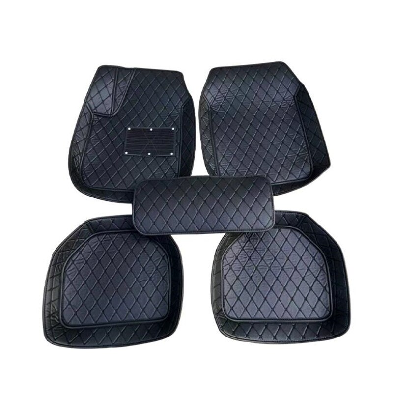 Auto car carpet foot floor mats For volkswangen polo sedan touran 2005 vw passat b5 golf 6 sharan car mats: Full Black