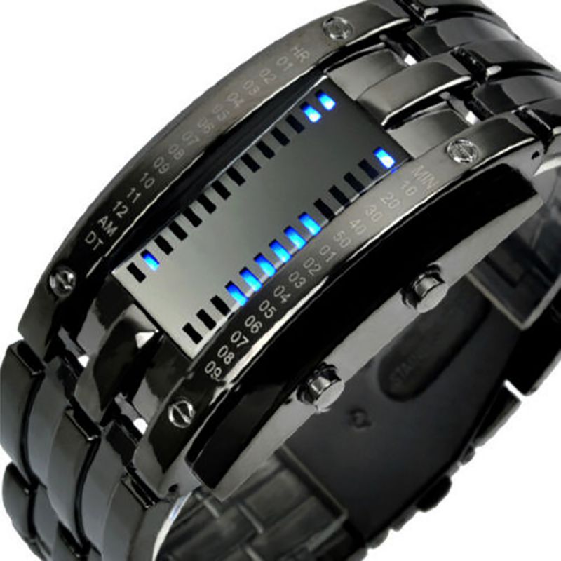 Mannen Armband Sport Horloges Mannelijke Klok Relogio Masculino Luxe Heren Rvs Datum Digitale Led Armband Sport Horloges