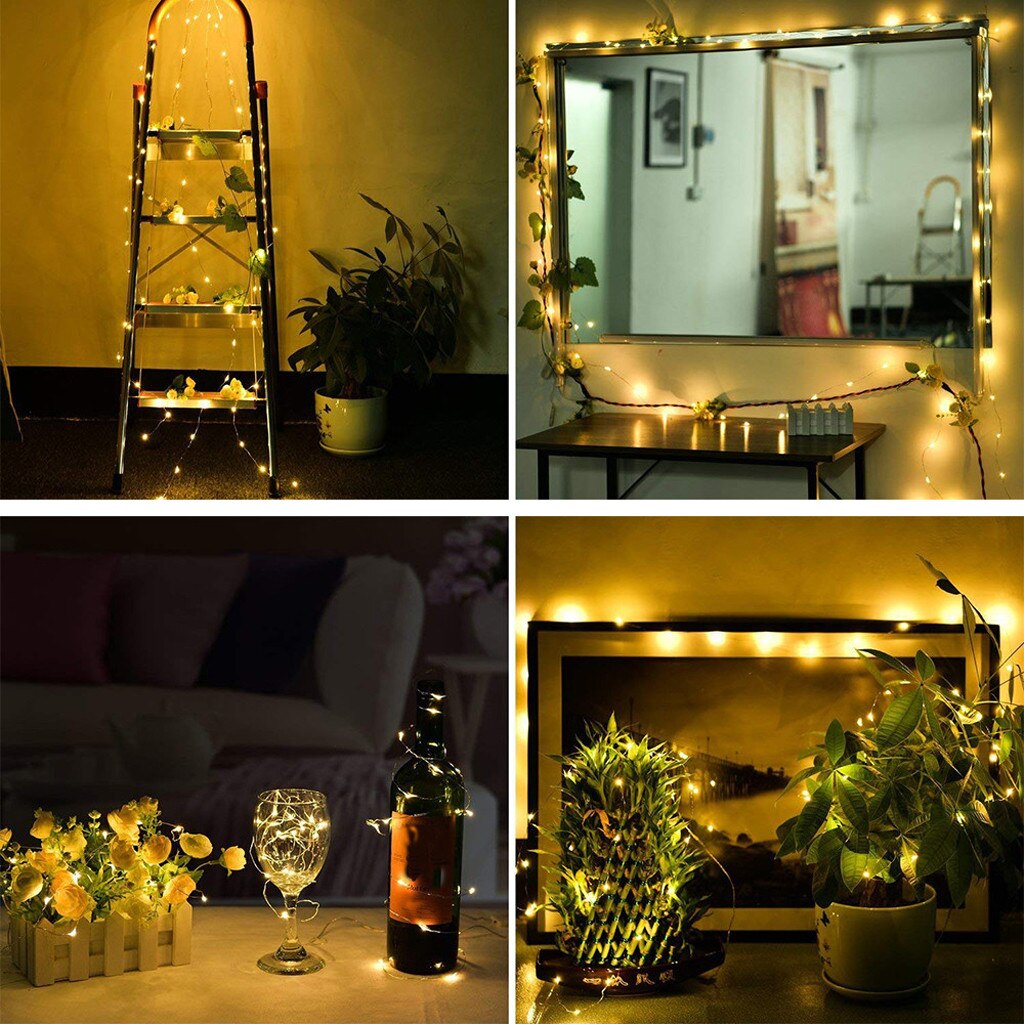 12m 120 LED solar Lights Waterproof Wire String with IP65 Outdoor led strip Rope Lights Party Wedding Decoration