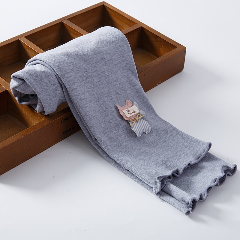 Leggings informales de Color sólido para niñas, pantalones de 2 a 11 años, primavera y otoño, novedad: Z gray legging / 2T 3T -size100