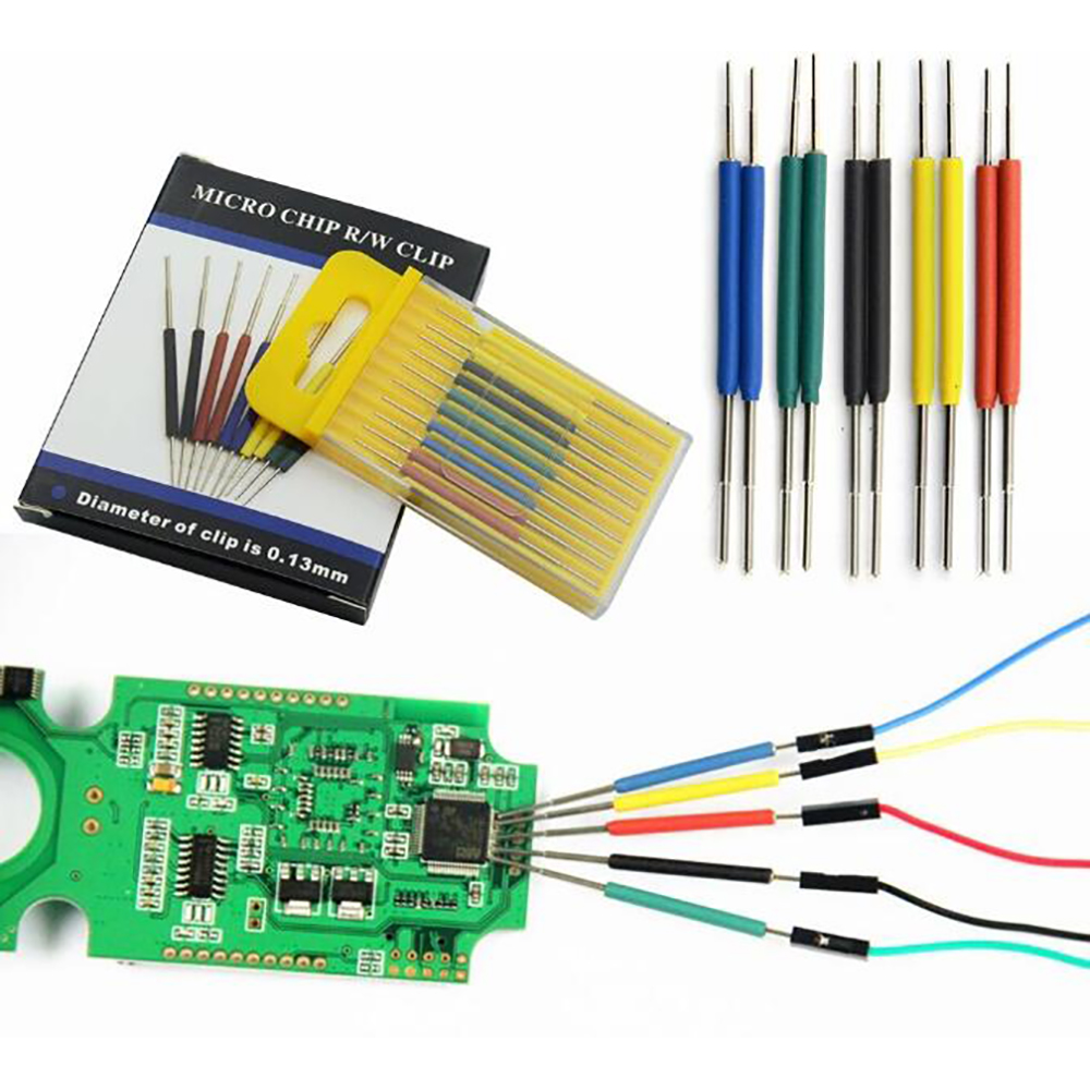 10 Stück Universal- Chip Prüfung Clip IC Klemme Chip BIOS Online Brennvorrichtung Präzisions-sop-SMD-Stift-Sockeladapter für Logikanalysator
