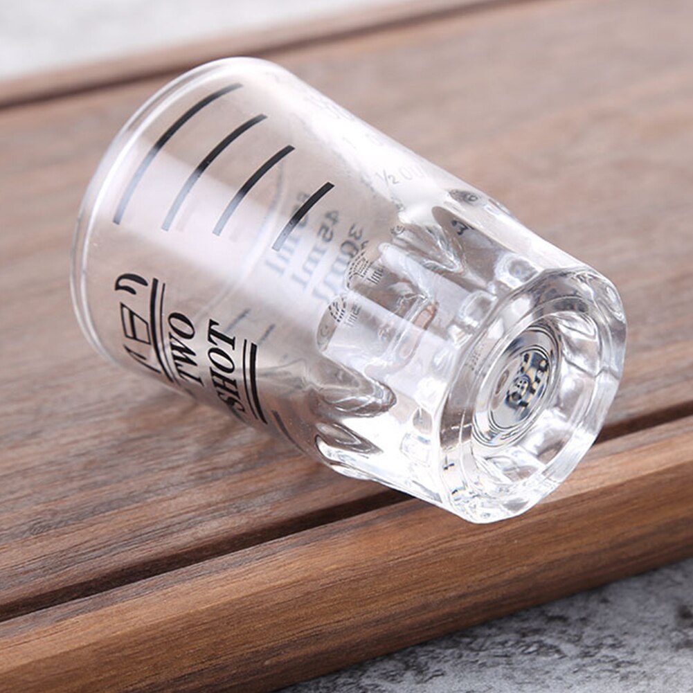 30/45/60ml Thickened Glass Ounces Cup Coffee Cup Espresso Measuring Scale Cup Transparent Water Cup
