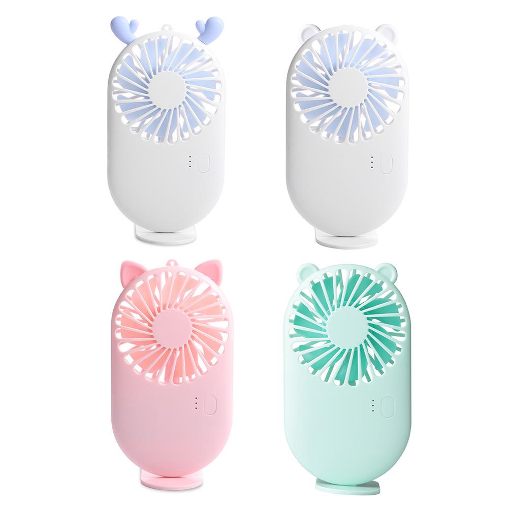 USB Charging 3 Speed Ultrathin Handheld Fan Pocket Fan Portable Cartoon Electric Fan Outdoor
