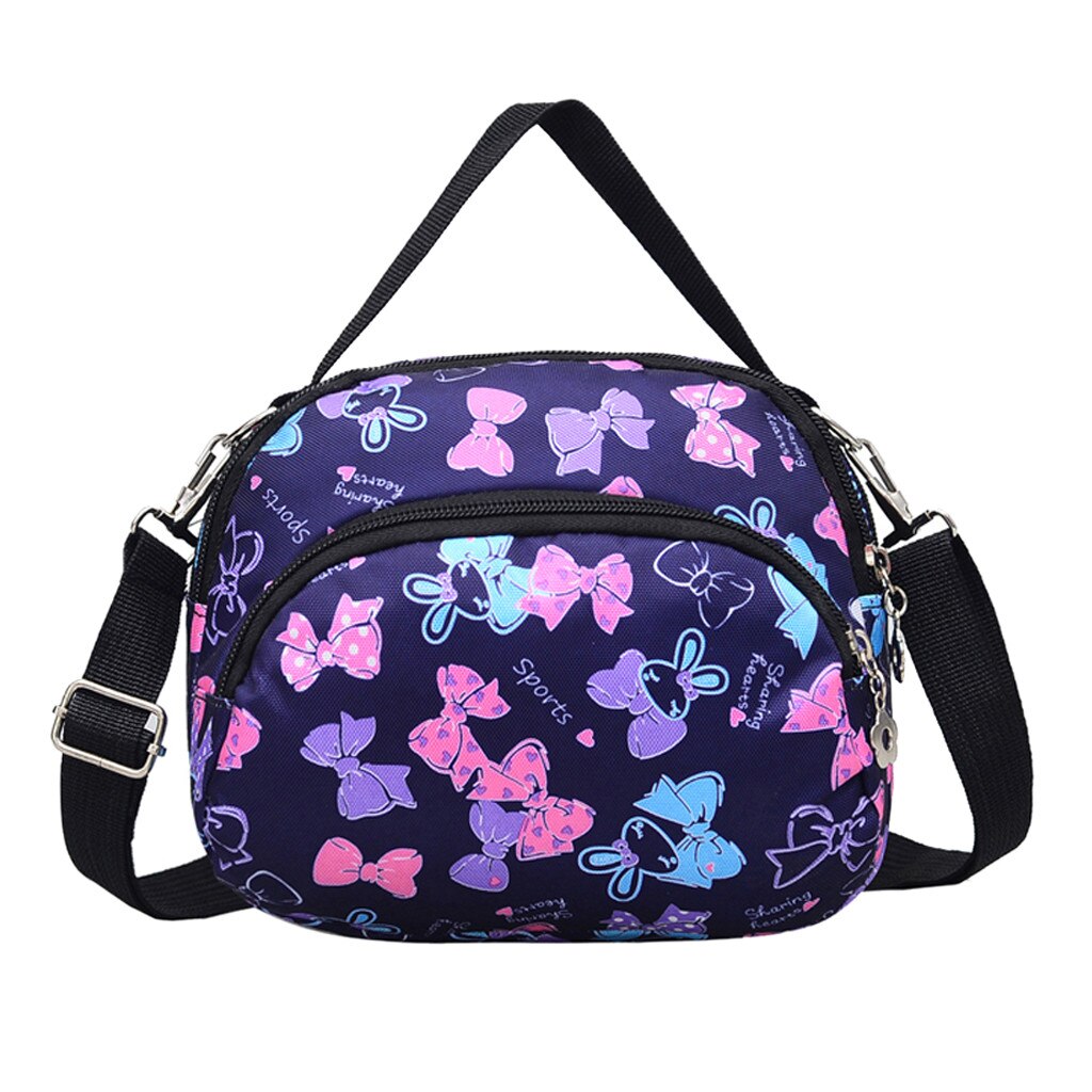 Blume drucken schulter tasche Frauen handtaschen Nylon Blume Gedruckt Dame Schulter Tasche Casual Frauen Messenger Taschen Mumie Tasche #0302g30: D