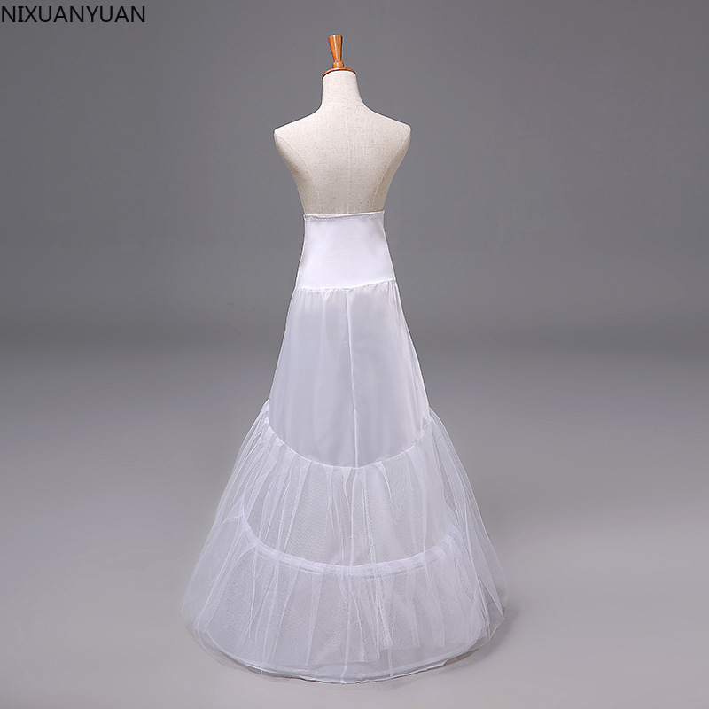 White Mermaid Wedding Hoop Skirt Petticoat Under Wedding Dress Petticoat for Girls Slip Crinoline Women's Petticoats for Dresses