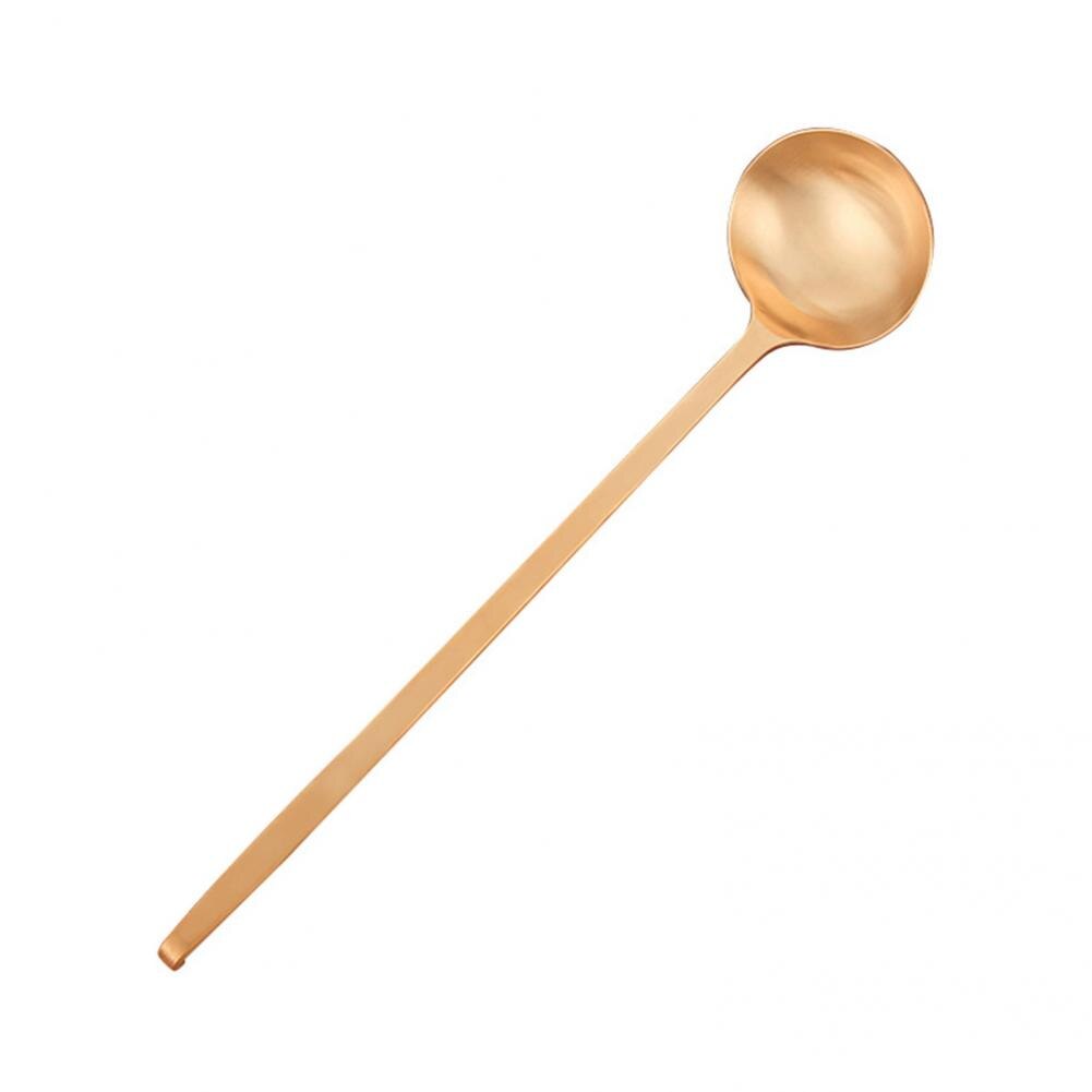 Slotted Spoon Durable Ergonomic Handle Soup Slotted Spoon Copper Strainer Ladle