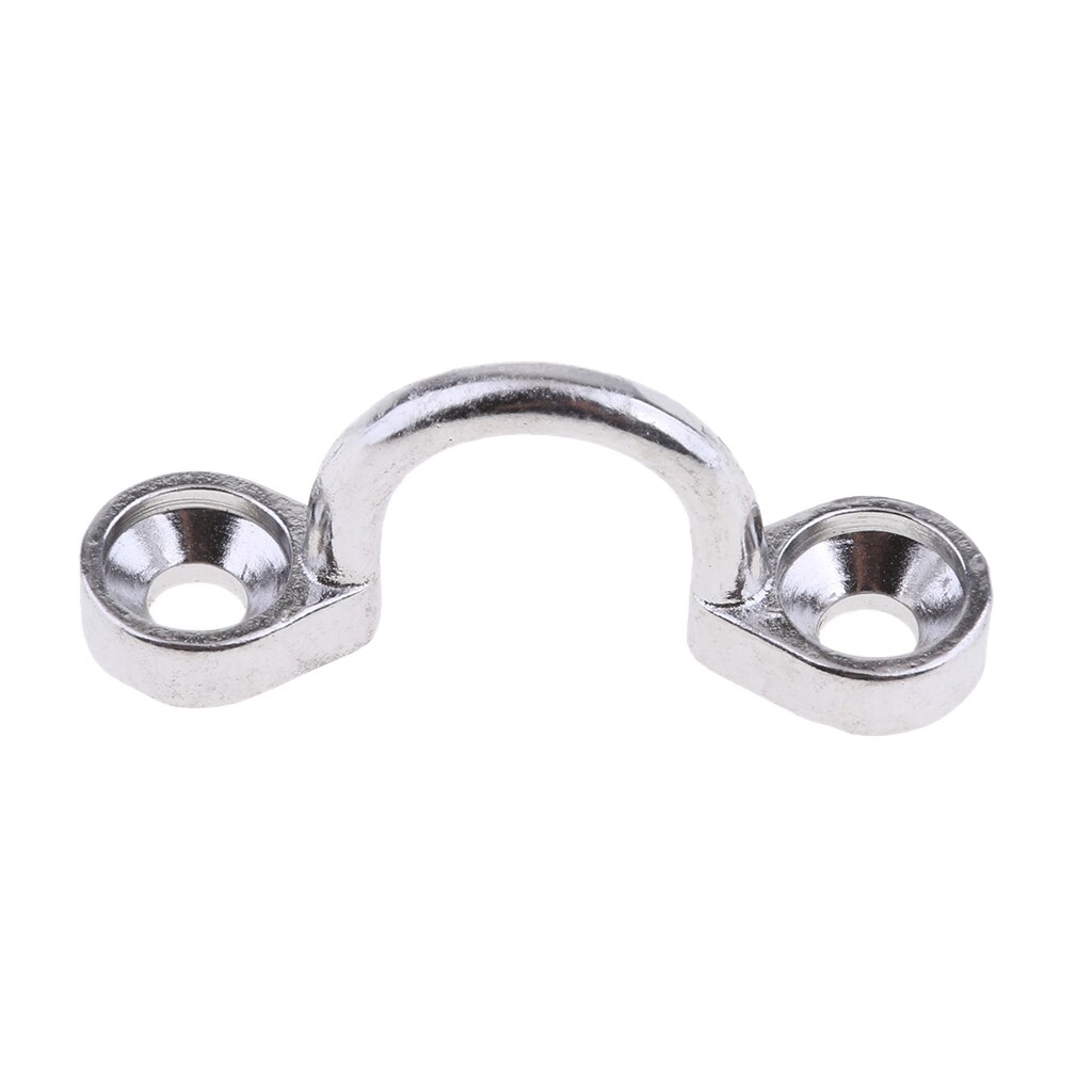 1Pc Zilver Rvs Dek Loop Tie Down Pad Eye Band Voor Boot Rigging