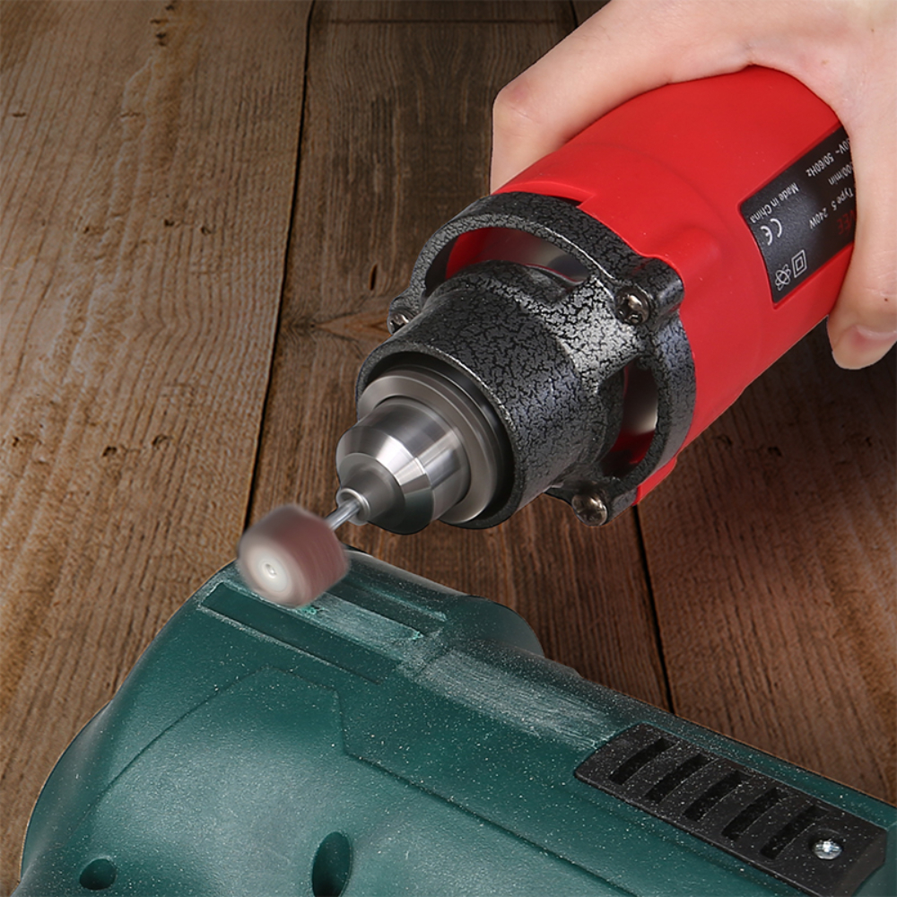 GOXAWEE-minitaladro rotativo de 240W, amoladora eléctrica, pulidora para Dremel, accesorios, herramientas de bricolaje