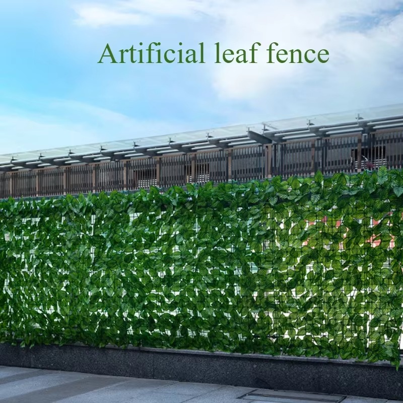 Artificial Hedge Fence Panel 0.5M/3M Green Privacy Screen Waterproof UV Protection Outdoor Garden Balcony Home Decoration