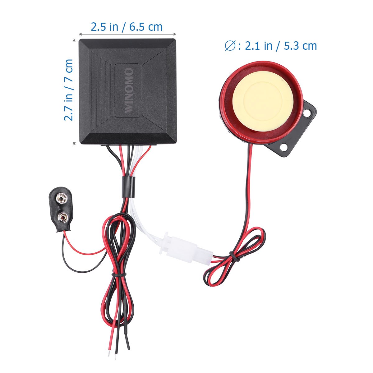 WINOMO 12V Universal Alarm System Roller Motorrad Roller Anti Theft Sicherheit Alarm System mit Doppel Fernbedienung A35