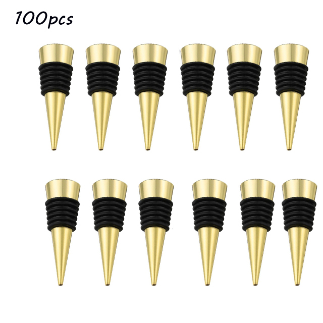 Zinc Alloy Wine Bottle Stopper Rubber Wine Stoppers Reusable Bottle Stoppers for Kitchen, Bar, , Party, Wedding