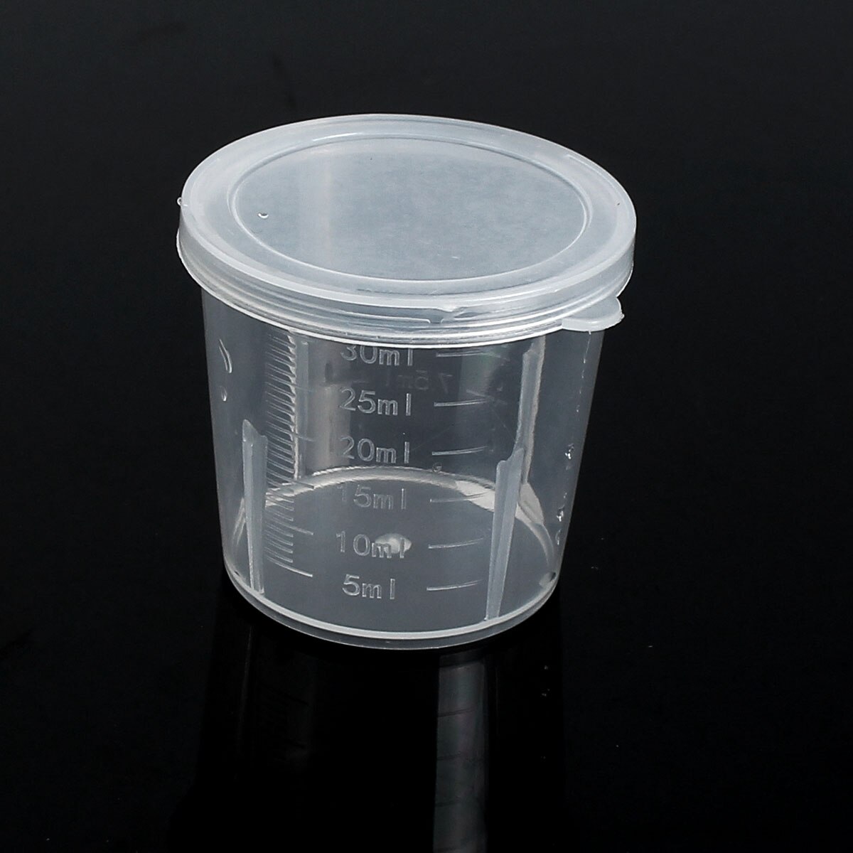 10PCS 30ml Plastic Graduated Measuring Cylinder Container Cups for Laboratory Lab Clear Scale Show Transparent Mug Measuring Cup