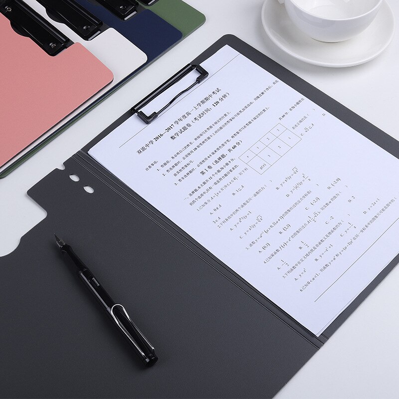 Dossier vertical A4, fournitures de bureau pour entreprises, classeur horizontal, livre de données, test, papier de stockage, clip pad