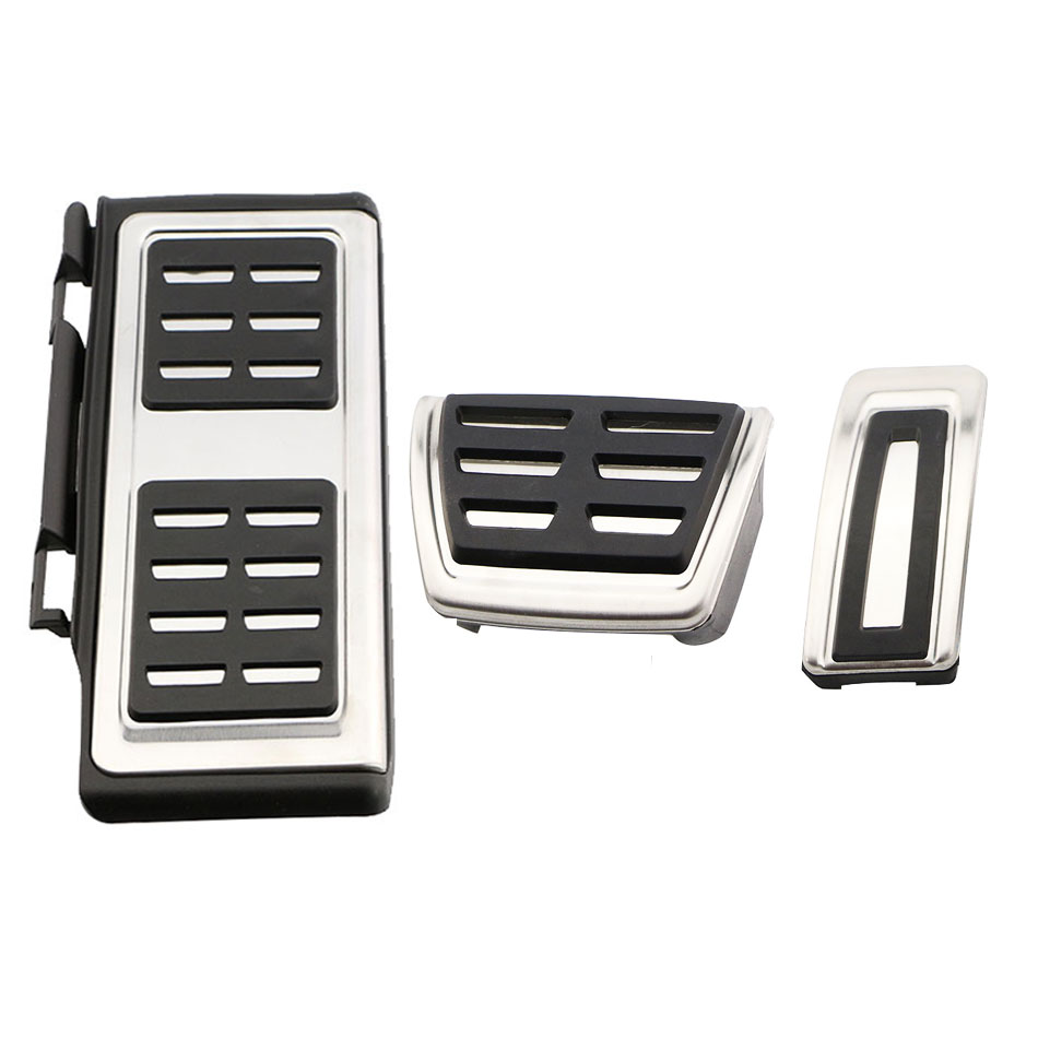 Pedales de coche para Skoda Octavia A7 Seat Leon 5F MK3 para Volkswagen VW Tiguan Allspace Passat B8 Golf 7 t-cross Tcross t-roc Troc: Full AT 3 Pcs
