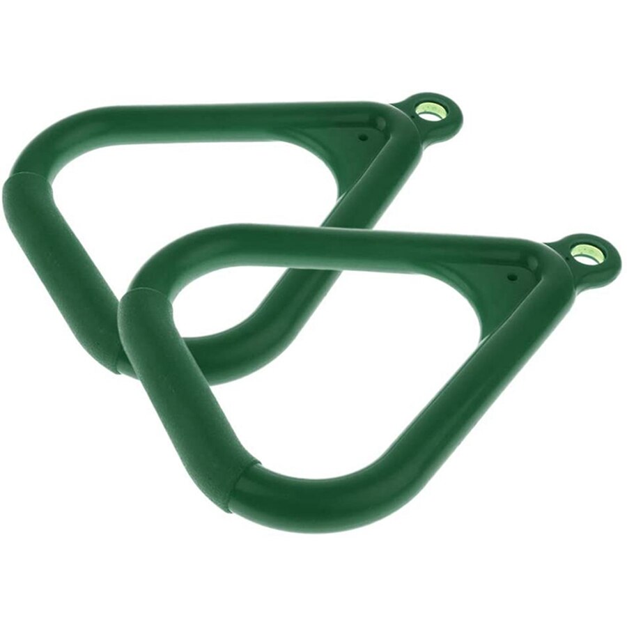 2 Pcs Trapeze Ring Swing Set Playset Playground Trapeze Bar Jungle Gym Monkey Bar Ring Large Trapezoidal Ring