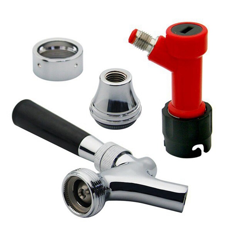 Pin Lock línea de cerveza montaje artesanal grifo para barril de cerveza juego de grifería cuerpo cromado con pasador de bloqueo de desconexión Homebrew