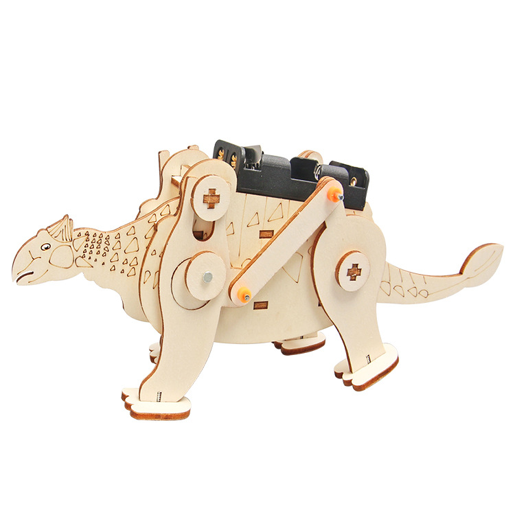DIY Ankylosaurus Dinosaur Making Invention Handmade Materials Assembling Dinosaur Model Puzzle Learning Toys: Default Title