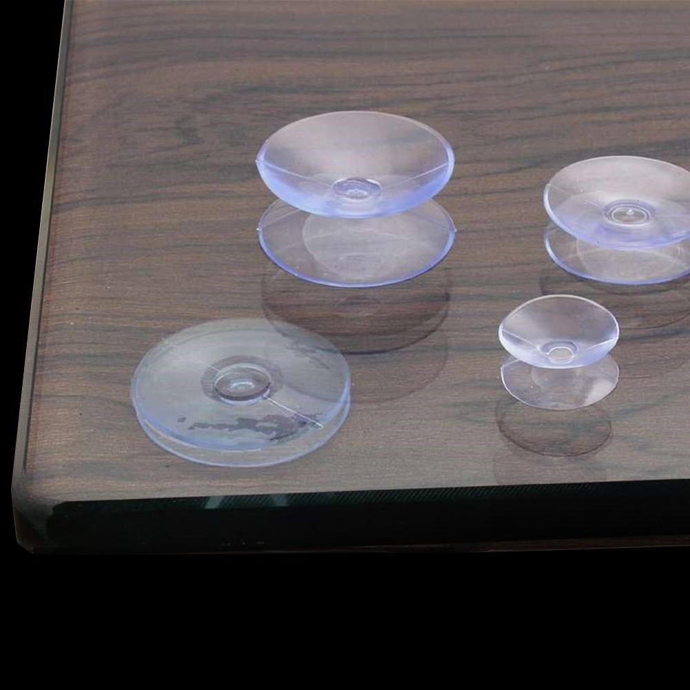 1pcs Double-sided Suction Cup 25/30/35/50mm Food Grade PVC Plastic Non-marking Round Suction Cup For Glass Sucker Pads