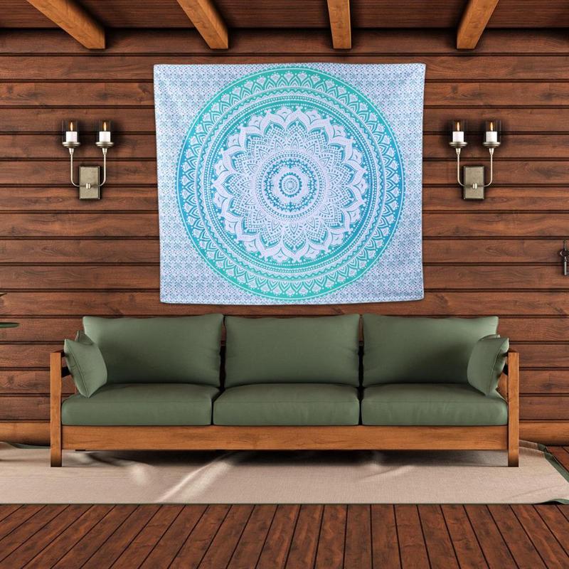 Boho mandala vägghängande gobeläng strand resehandduk filt yogamatta retro tenture matta överkast vägghängande heminredning