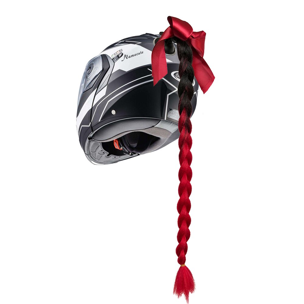 Helmet Braid Motorcycle Motorbike Woman Helmet Braids Twist Sucker Braids for Helmet: 12