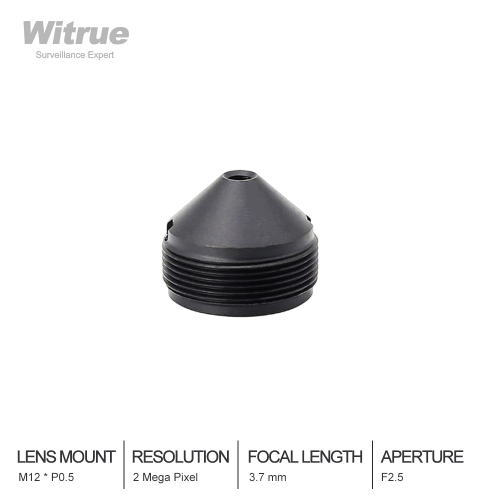Witrue Pinhole Lens 3.7mm 2 Megapixel 1080P 1/2.7" F2.5 M12 Mount forMini CCTV Security Camera