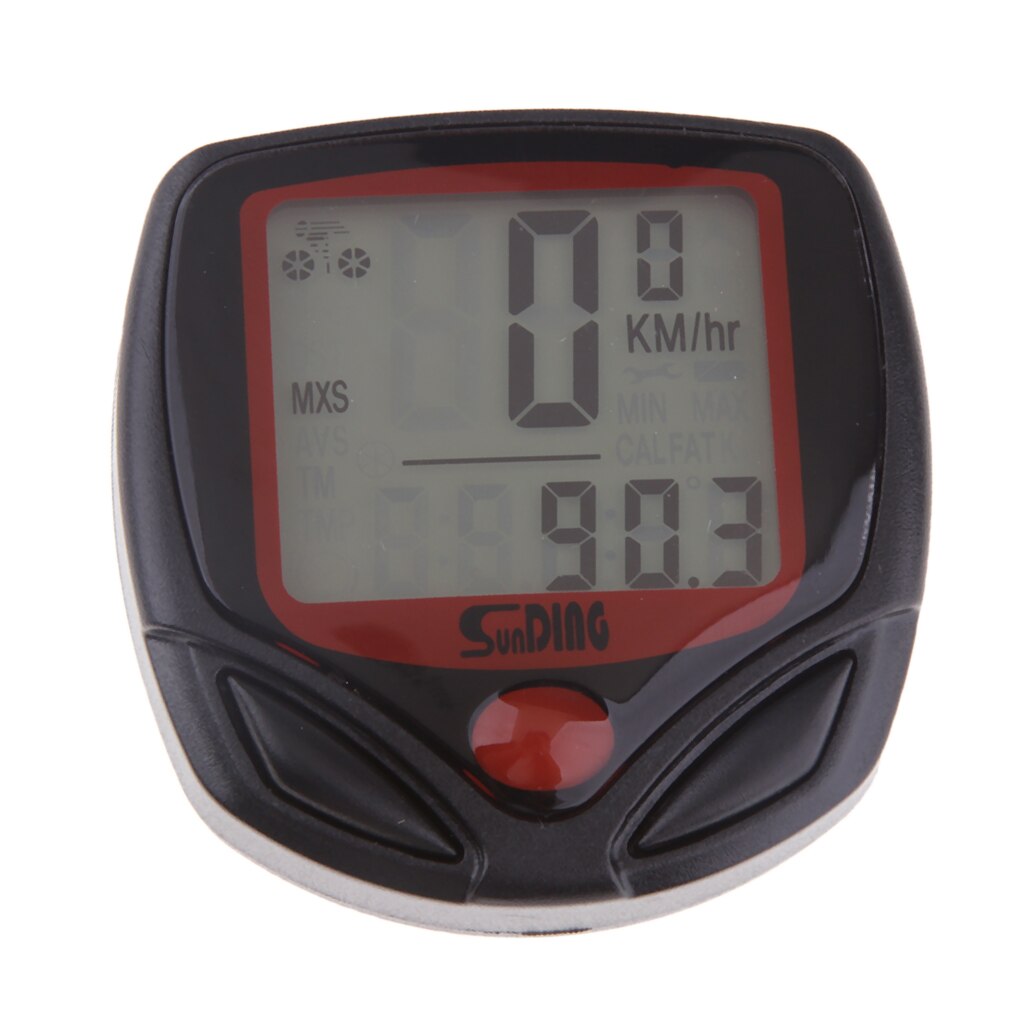 1 sæt vandtæt motorcykel kilometertæller speedometer omdrejningstæller måler lcd digitalt sæt til motorcykel scooter knallert dirtbike