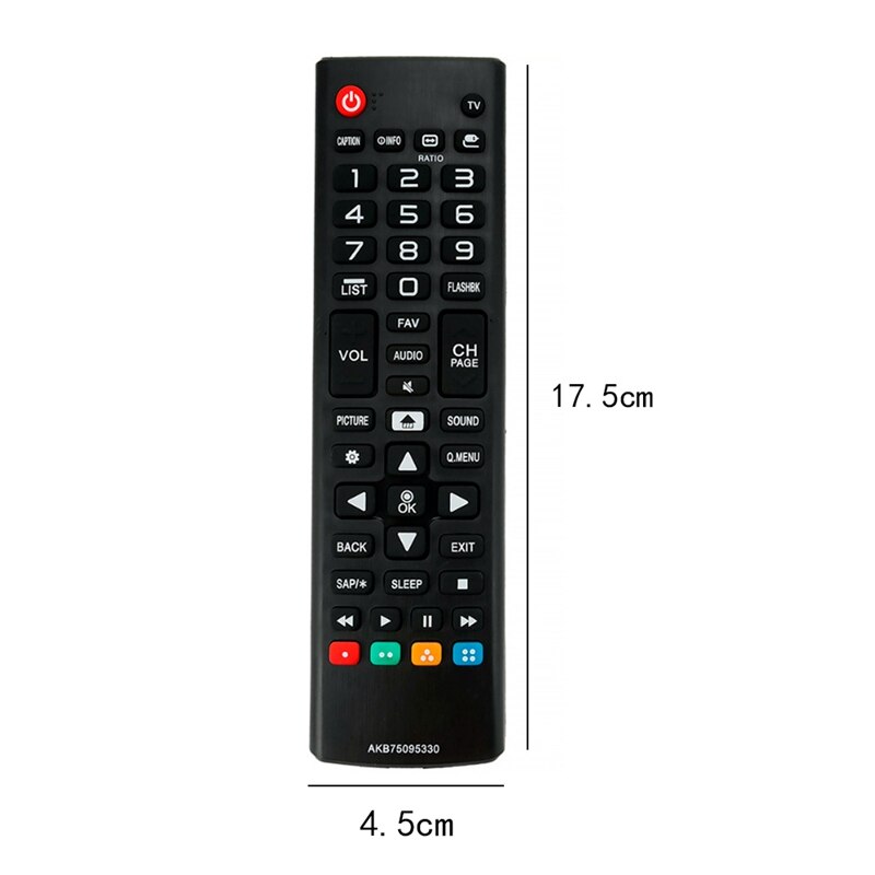 Akb 75095330 tv fjernbetjening til lg  tv 24 lh 4830 43 lj 5000 32 lj 500b 43 lj 500m 28 lj 400b 28 mt 42df
