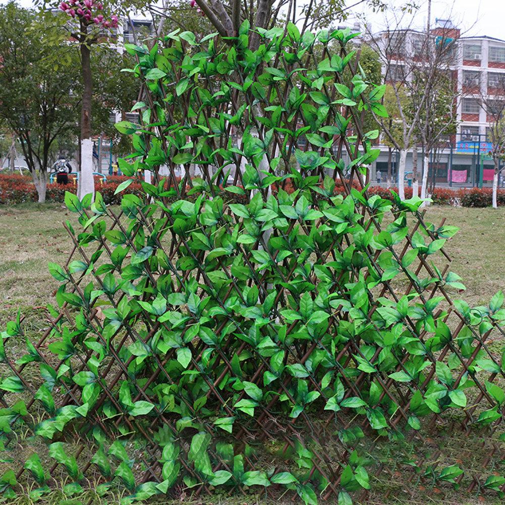 Expanding Trellis Fence Retractable Fence Artificial Garden Plant Fence UV Protected Privacy Screen For Garden Fence Backyard