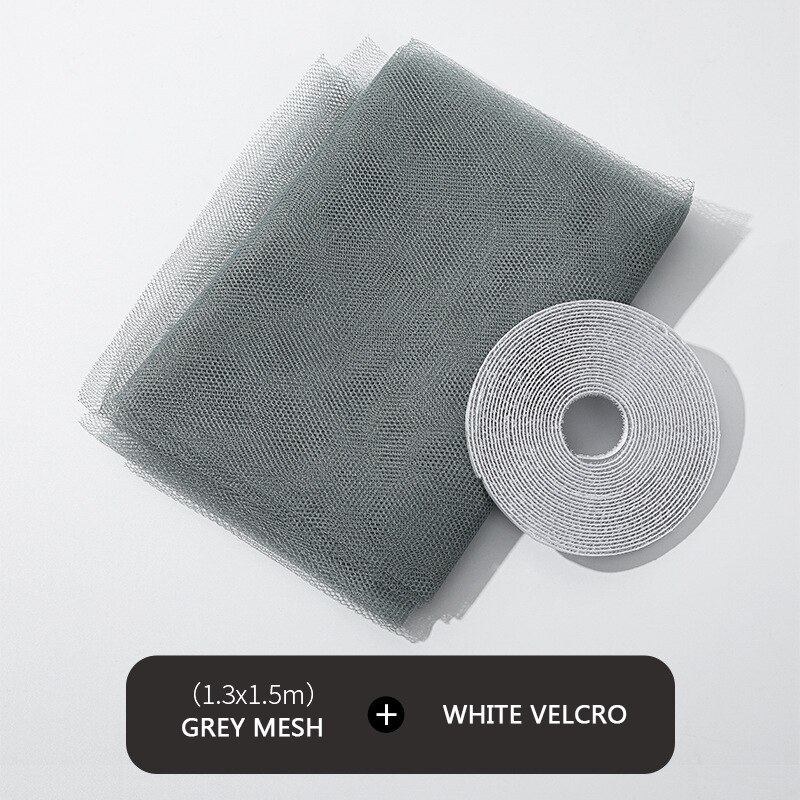 Bug Flying Door Self Room Window Protector Black Screen Curtains 130x150cm Nets Netting Anti Cortinas Insect Indoor Mosquito: gray 1.3x1.5