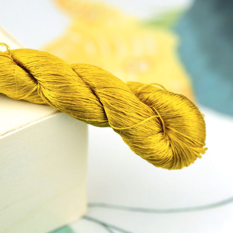 silk embroidery thread / 100% silk thread /hand embroidery embroider cross stitch/ yellow series/7 pure colors: 7